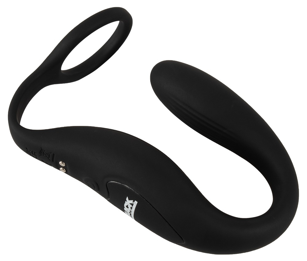 Vibrator Black Velvets Cock ring with RC butt plug [2]