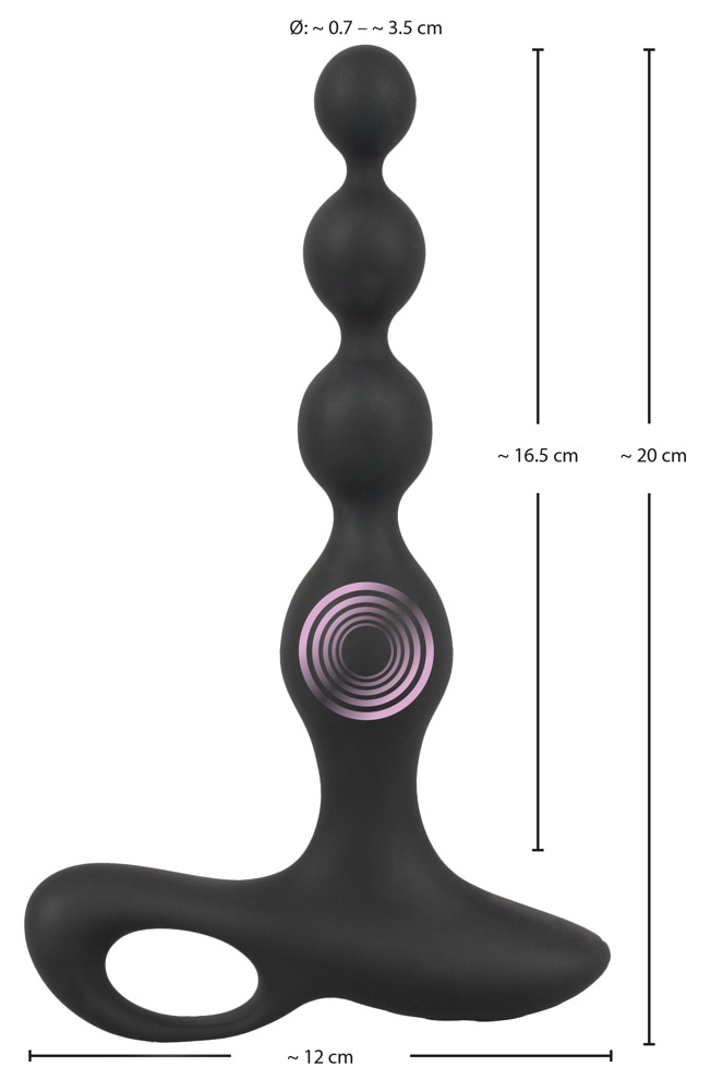 Vibrator Black Velvets Rechargeable anal beads [12]