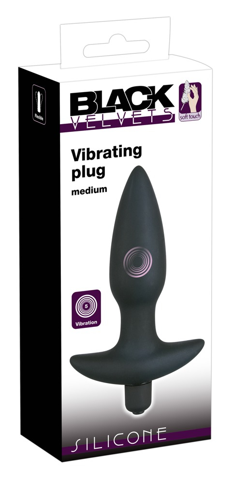 Vibrator Black Velvets Vibrating plug small 15 cm [5]