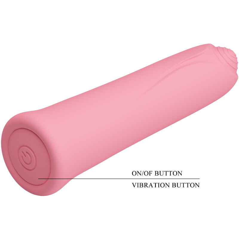 Vibrator Bullet Pretty Love Curtis Mini Super Power Vibrator 12 Pink Silicone Vibrations [8]