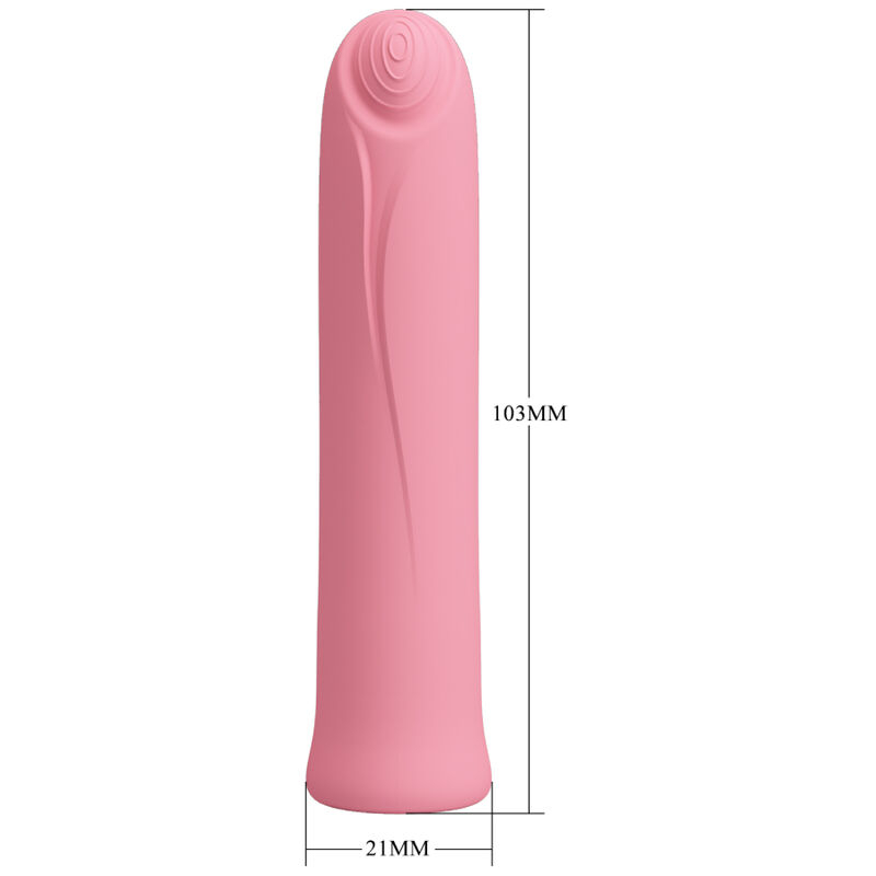 Vibrator Bullet Pretty Love Curtis Mini Super Power Vibrator 12 Pink Silicone Vibrations [5]