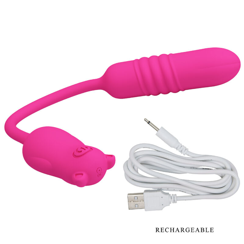 Vibrator Bullet Pretty Love Pink Silicone Vibrating Bullet [6]