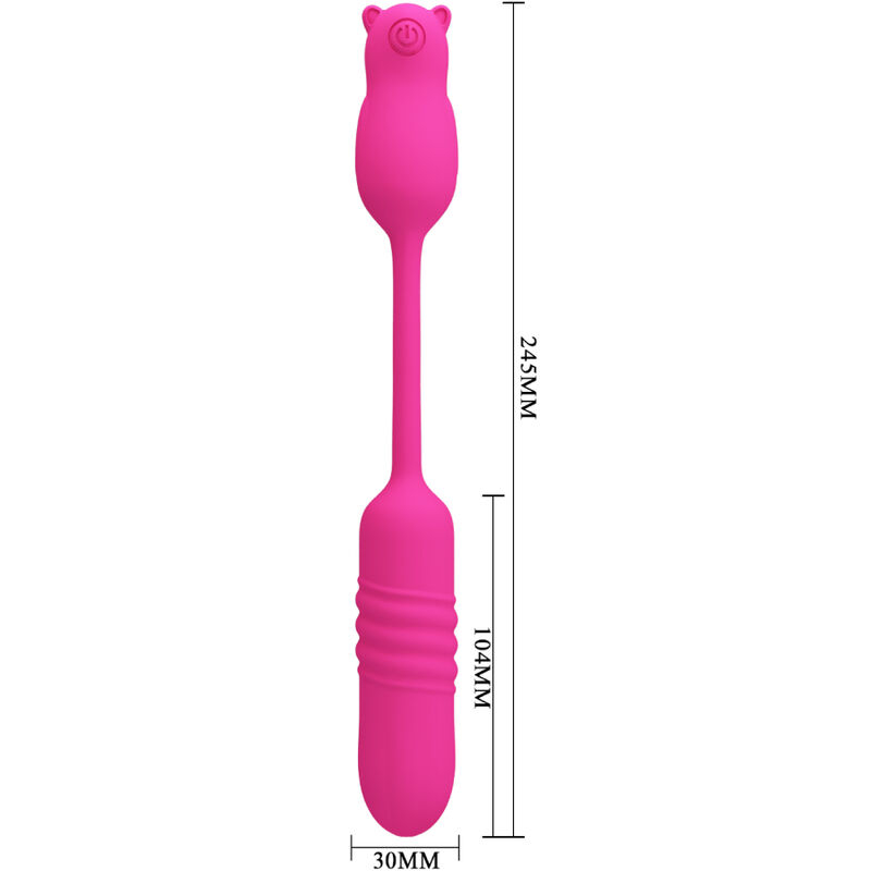 Vibrator Bullet Pretty Love Pink Silicone Vibrating Bullet [8]