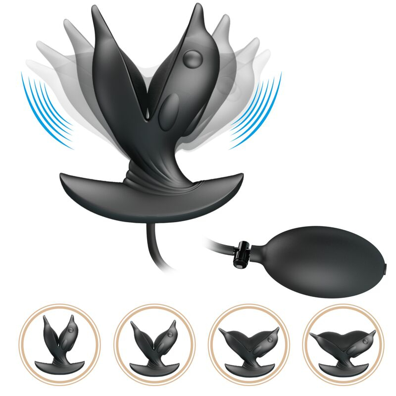 Vibrator Buttplug Anal Pretty Love Inflatable & Rechargeable Delfin Anal Plug [10]