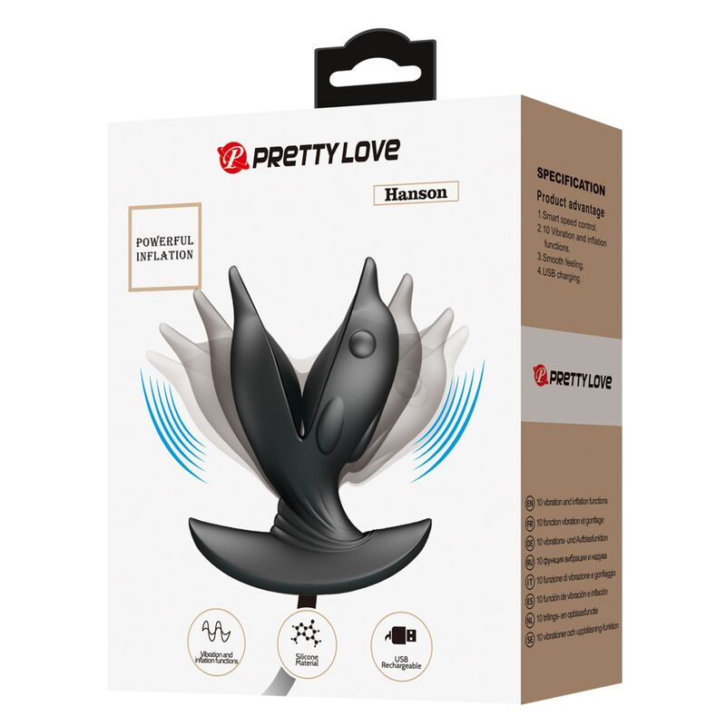 Vibrator Buttplug Anal Pretty Love Inflatable & Rechargeable Delfin Anal Plug [2]