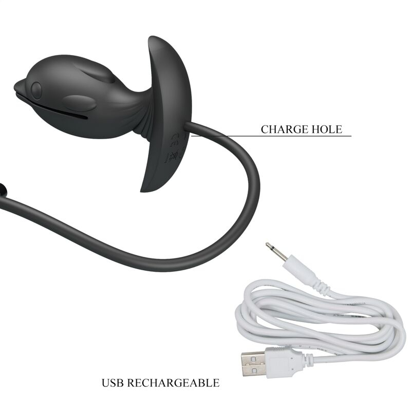 Vibrator Buttplug Anal Pretty Love Inflatable & Rechargeable Delfin Anal Plug [3]