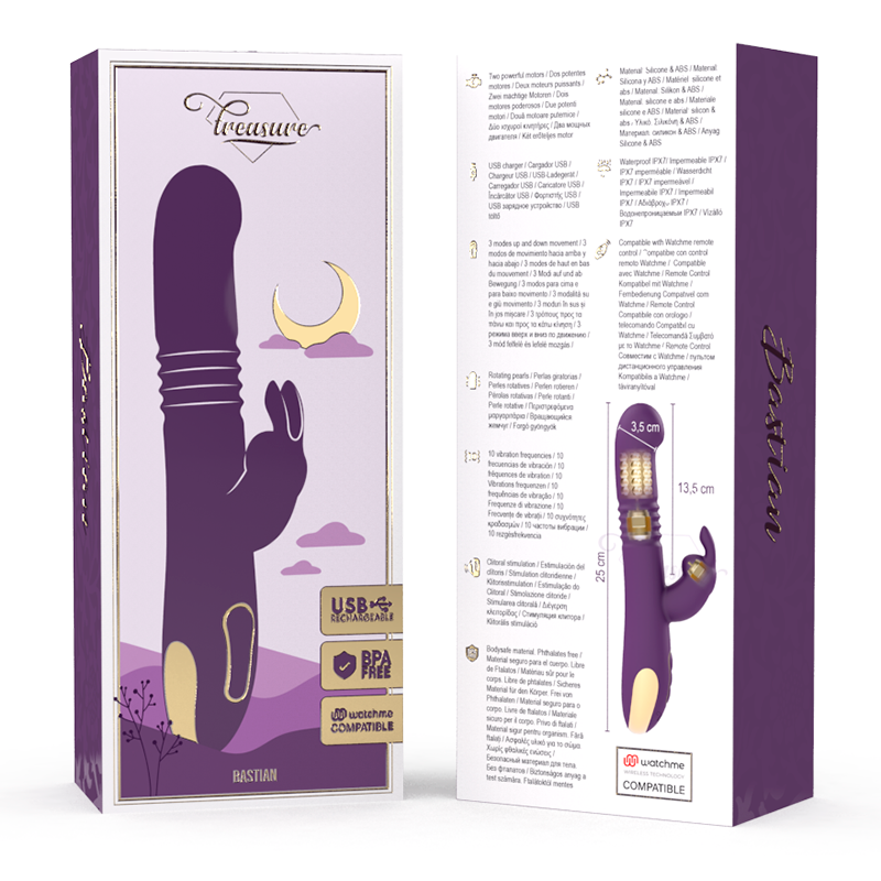 Vibrator Clitoris Treasure Bastian rabbit up & down, rotator & vibrator [6]