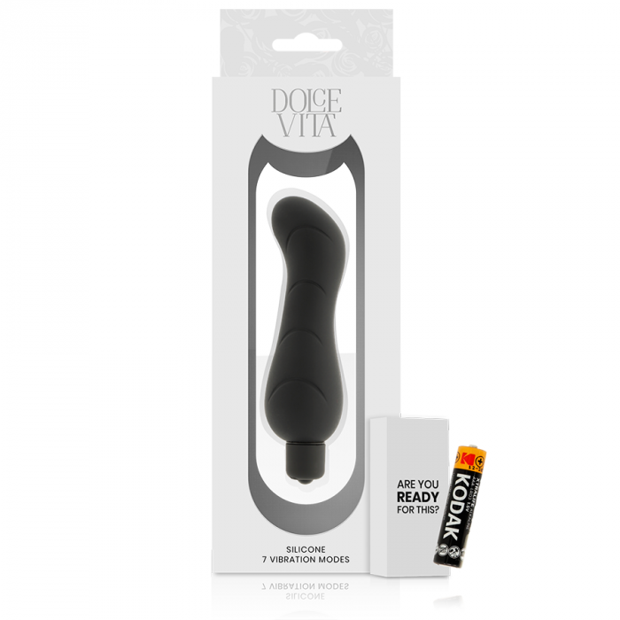 Vibrator Dolce Vita G-spot Black Silicone [4]