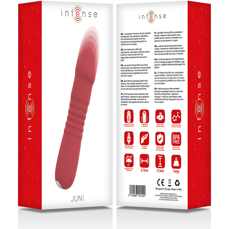 Vibrator G-spot Intense Juni Up & Down 10 Red Vibrations [5]