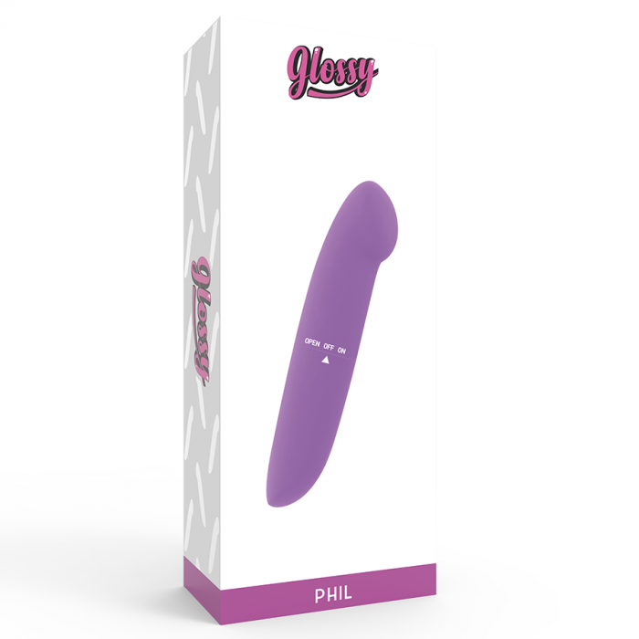 Vibrator Glossy Phil Vibrator Purple [3]