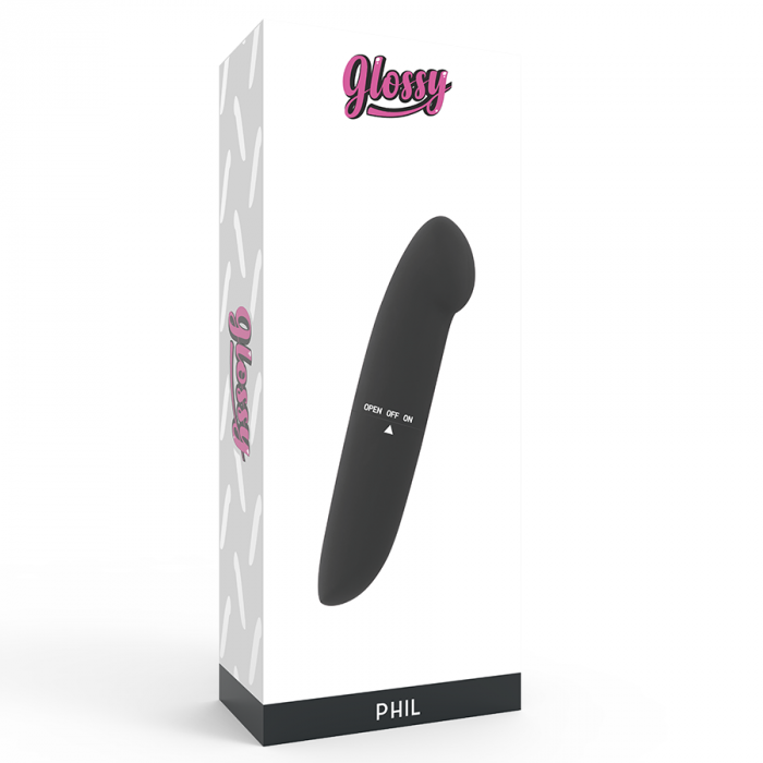 Vibrator Glossy Phil Vibrator Black [3]
