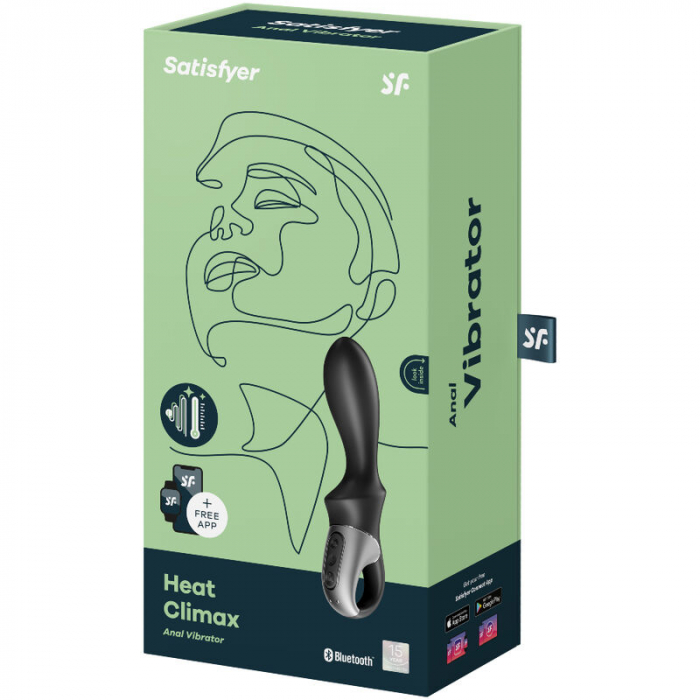 Vibrator Satisfyer Heat Climax Anal Vibrator App Black [3]