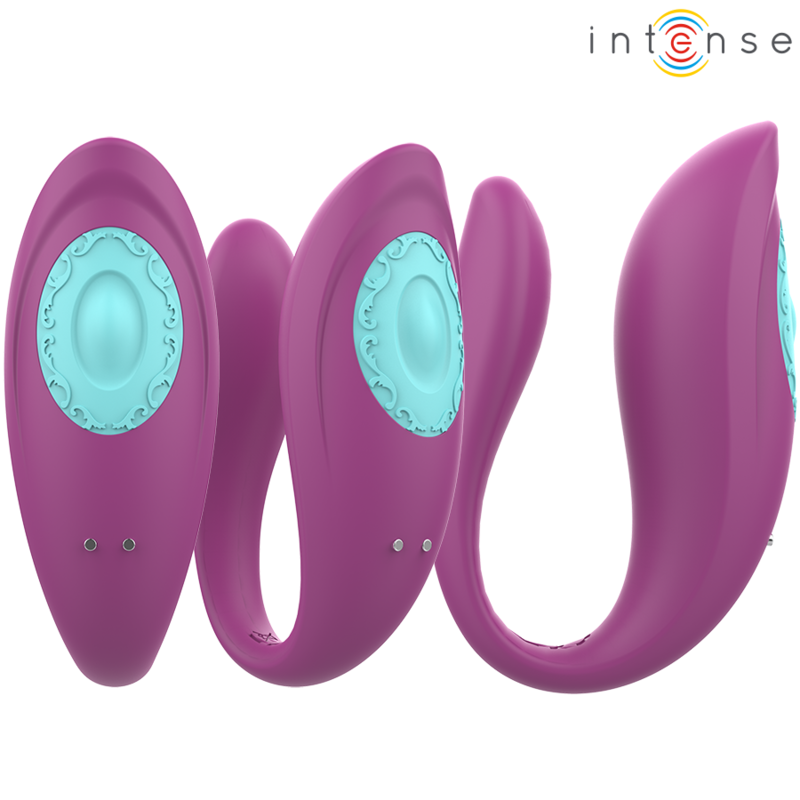 Vibrator Intense Annie u shaped vibrator and stimulator purple remote control [5]