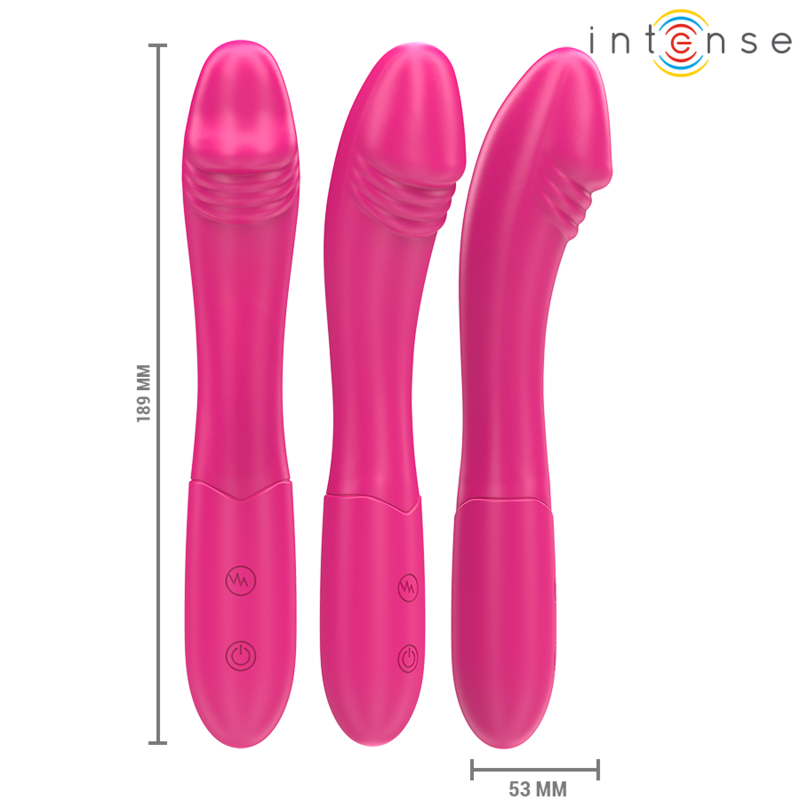 Vibrator Intense Belinda vibrator 19 cm flexible 10 vibrations pink [5]