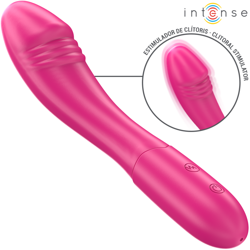Vibrator Intense Belinda vibrator 19 cm flexible 10 vibrations pink [1]