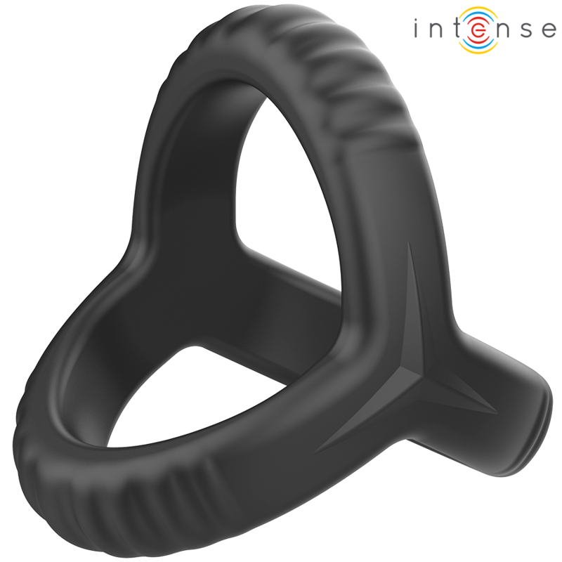 Inel Penis Intense Carson double silicone penis ring black model 4 [5]