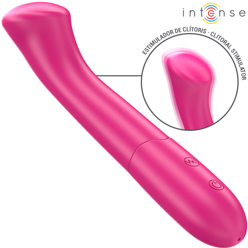 Vibrator Intense Paty vibrator 19 cm flexible 10 vibrations model 2 pink [4]