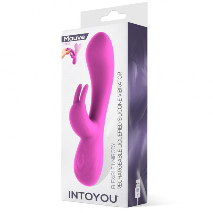 Vibrator IntoYou Mauve Liquefied Silicon Unibody Vibe USB Pink [5]