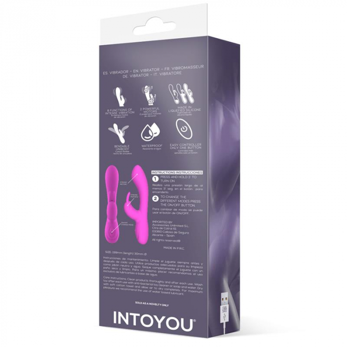 Vibrator IntoYou Mauve Liquefied Silicon Unibody Vibe USB Pink [6]