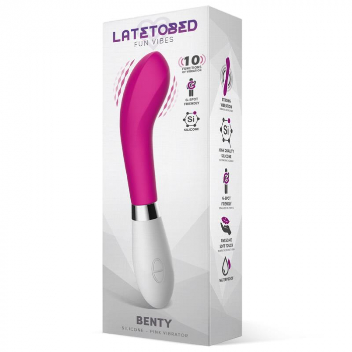 Vibrator LateToBed Benty Vibe Silicone Pink [3]
