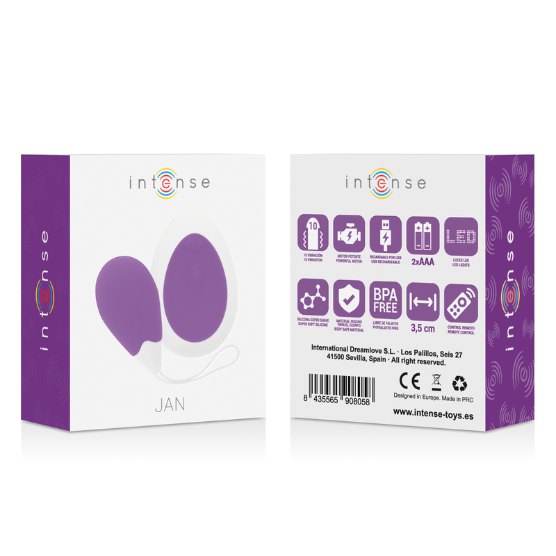 Vibrator Ou Intense Jan remote control vibrating egg [3]