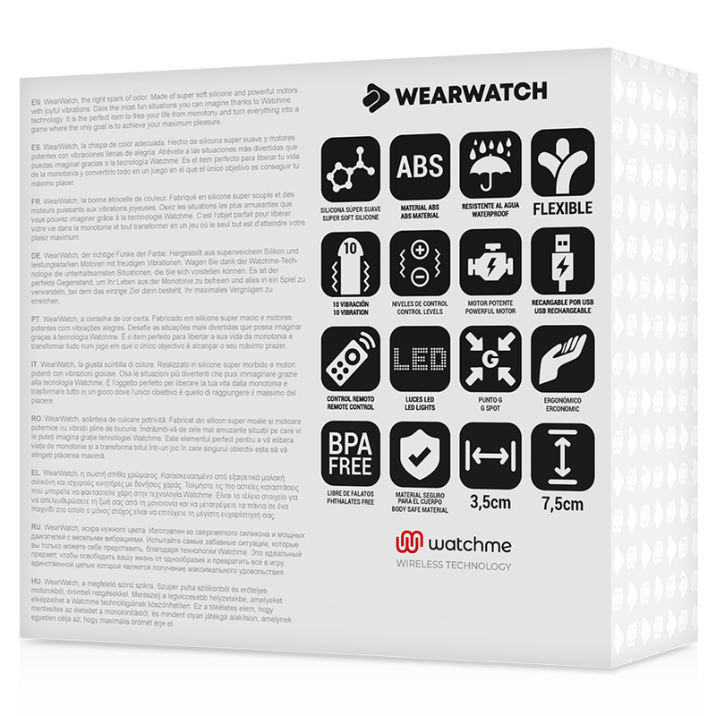 Vibrator Ou Wearwatch  watchme technology remote control egg fuchsia niveo [5]