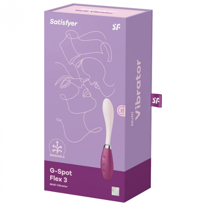 Vibrator Satisfyer G-spot Flex 3 Multi Vibrator Red [4]
