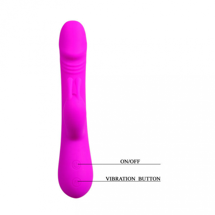 Vibrator Pretty Love Flirtation Clement Vibrator With Rabbit [6]