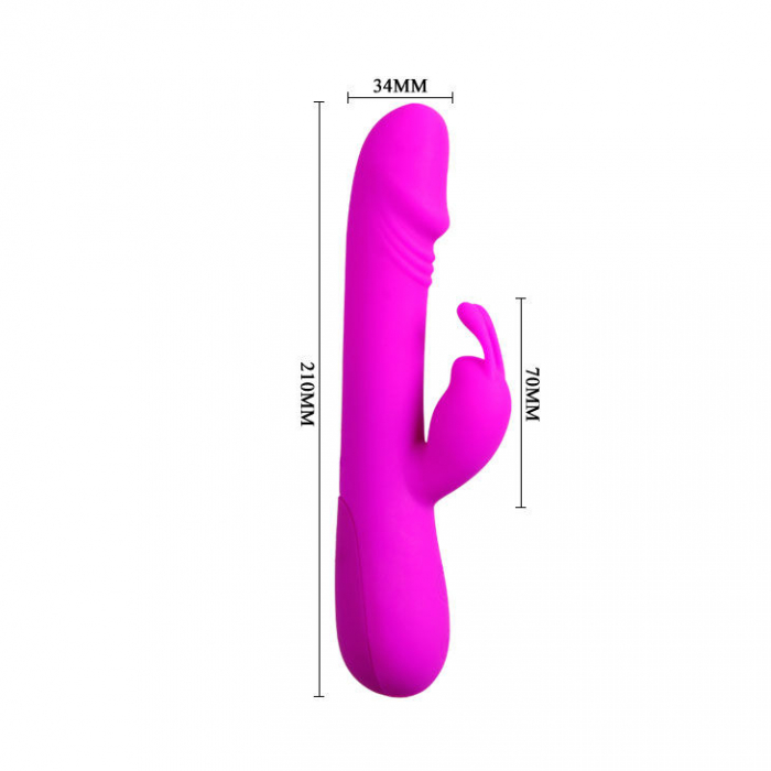 Vibrator Pretty Love Flirtation Clement Vibrator With Rabbit [5]