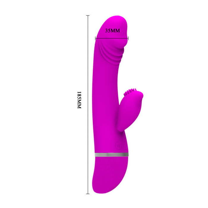 Vibrator Pretty Love Flirtation David Vibrator With Rabbit [4]
