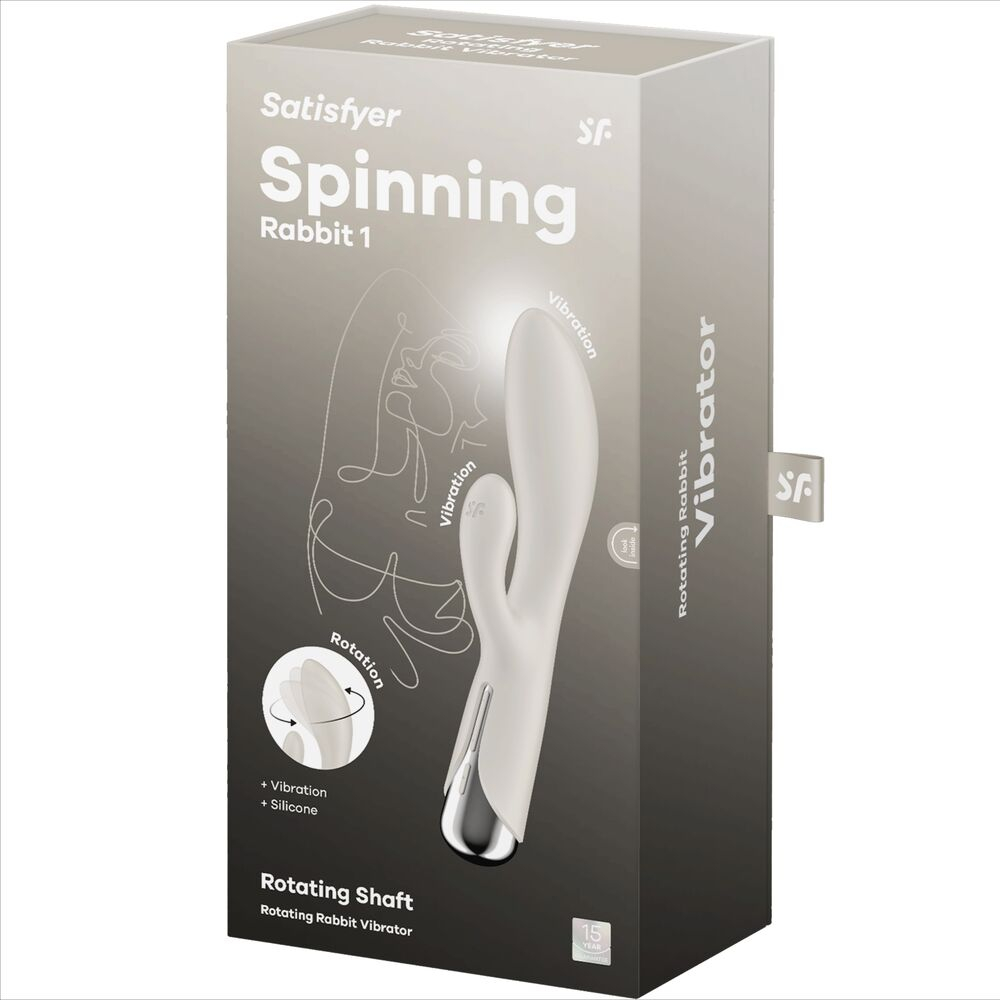 Vibrator Rabbit Satisfyer Spinning Rabbit 1 Clitoris And G-spot Stimulation Beige [7]