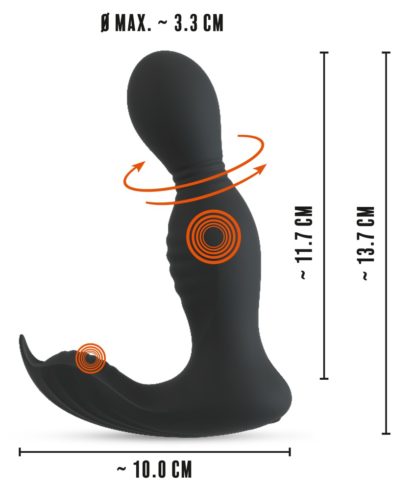 Vibrator Rebel RC Butt Plug with 2 Functions [12]