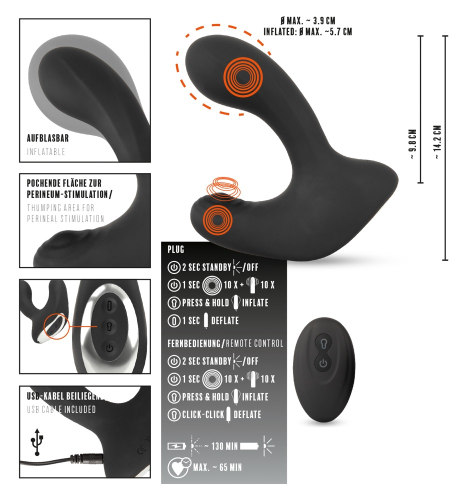 Vibrator Rebel RC Butt Plug with 3 functions [9]