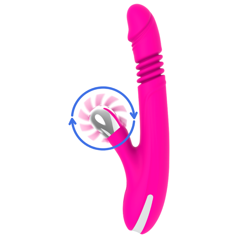 Vibrator Roz Femei Diversia Bunny up down 24 cm [6]