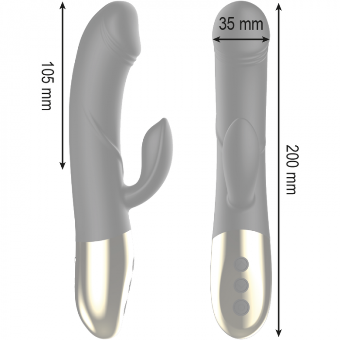 Vibrator Ibiza Powerful Anatomical Vibrator With Rabbit [6]
