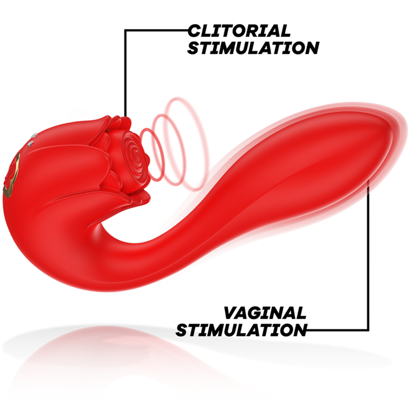 Vibrator Stimulator Clitoris Mia Selena Stimulator Vibrating + Tapping Red [2]