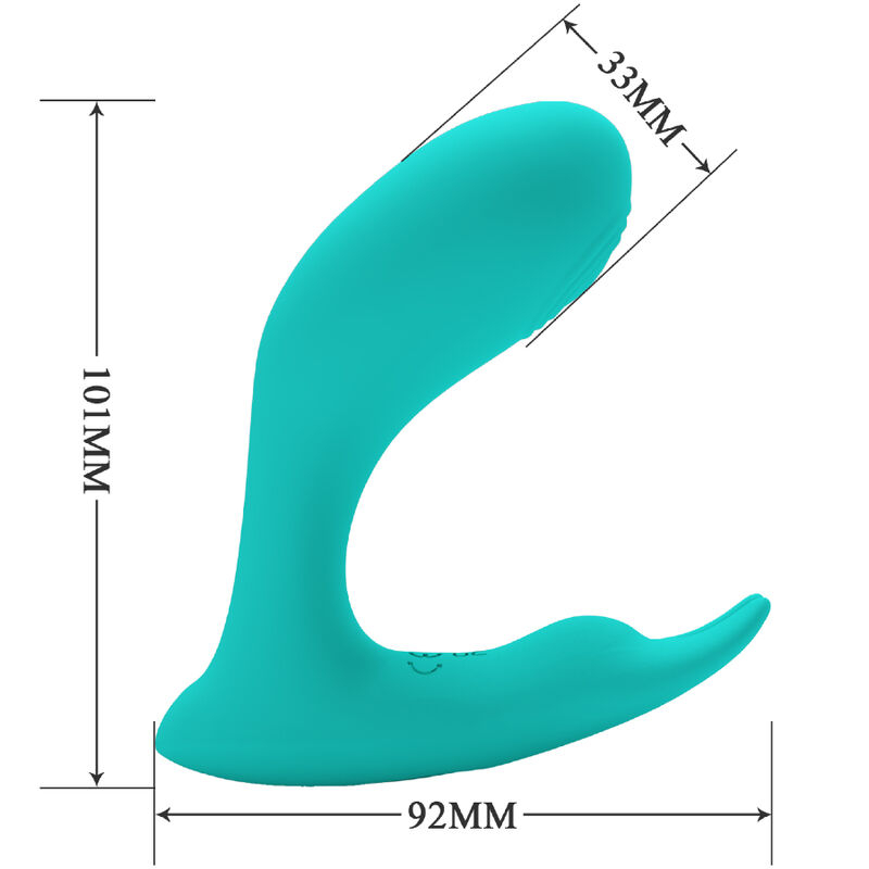 Vibrator Stimulator Clitoris Pretty Love Idabelle Vibration & Pulsation Remote Control Blue [5]