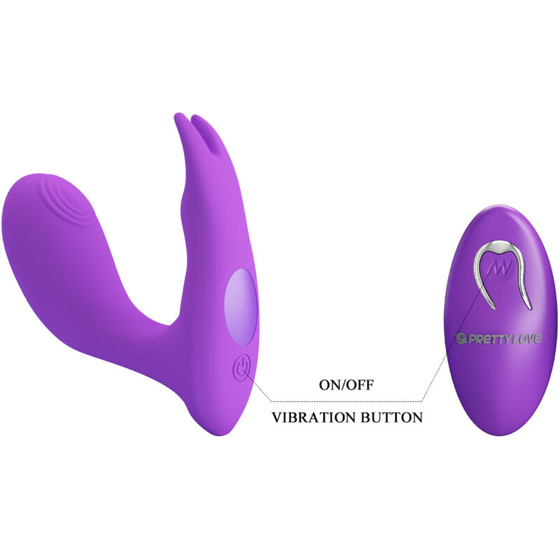 Vibrator Stimulator Clitoris Pretty Love Idabelle Vibration & Pulsation Remote Control Violet [7]