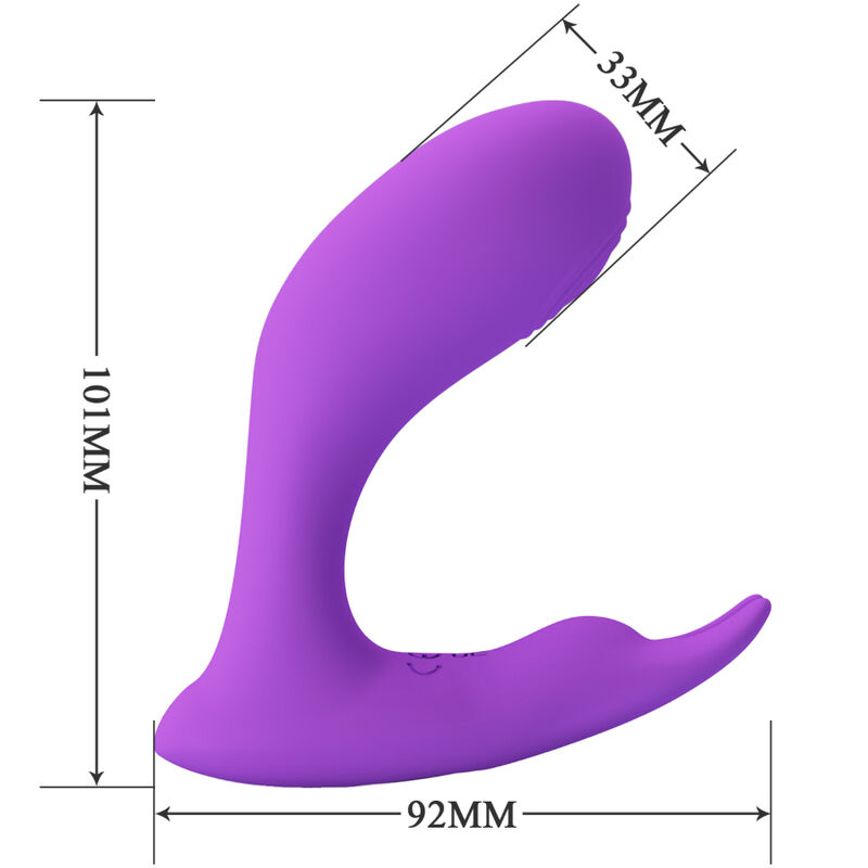 Vibrator Stimulator Clitoris Pretty Love Idabelle Vibration & Pulsation Remote Control Violet [5]