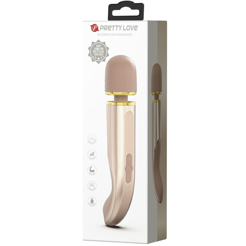 Vibrator Stimulator Clitoris Pretty Love Massager 7 Vibration Modes Champagne [7]