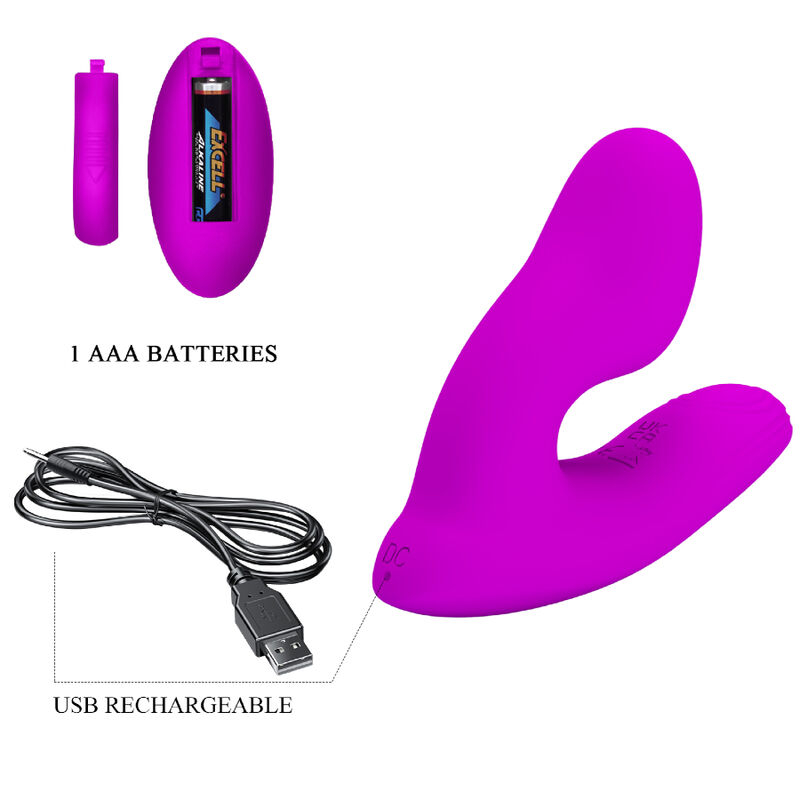 Vibrator Stimulator Clitoris Pretty Love Melvin Clitoris Massager With Remote Control [7]