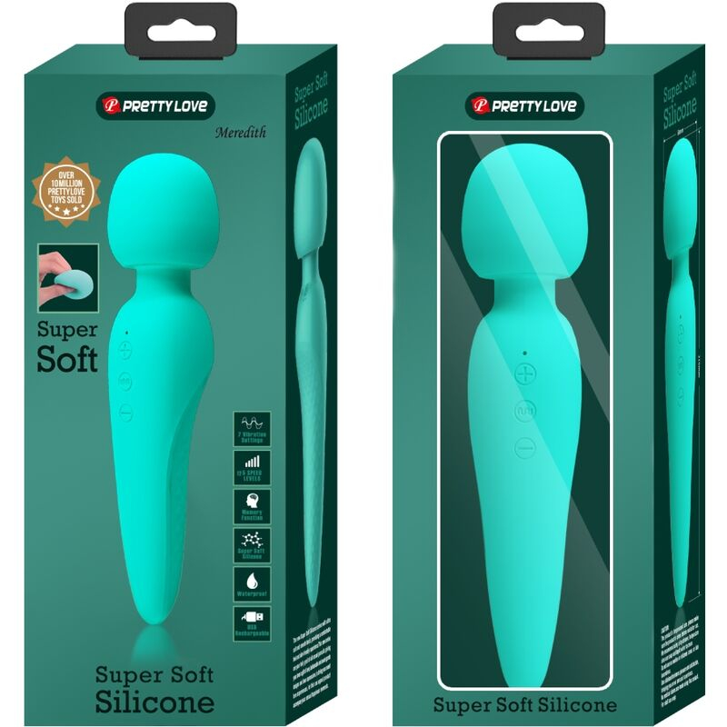 Vibrator Stimulator Clitoris Pretty Love Meredith Massager 12 Vibration Modes Aqua Green [4]