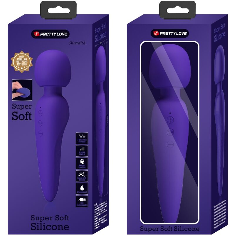 Vibrator Stimulator Clitoris Pretty Love Meredith Massager 12 Vibration Modes Purple [4]