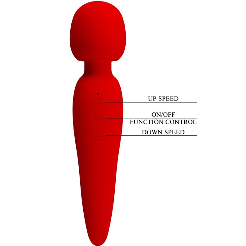 Vibrator Stimulator Clitoris Pretty Love Meredith Massager 12 Vibration Modes Red [8]