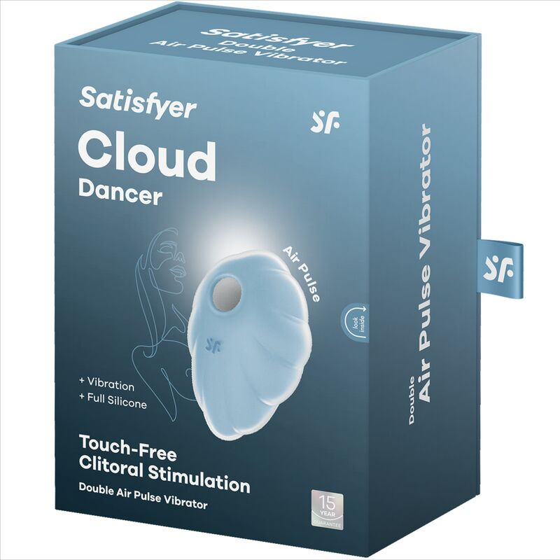 Vibrator Stimulator Clitoris Satisfyer Clound Dancer Blue Air Pulse Vibrator [2]