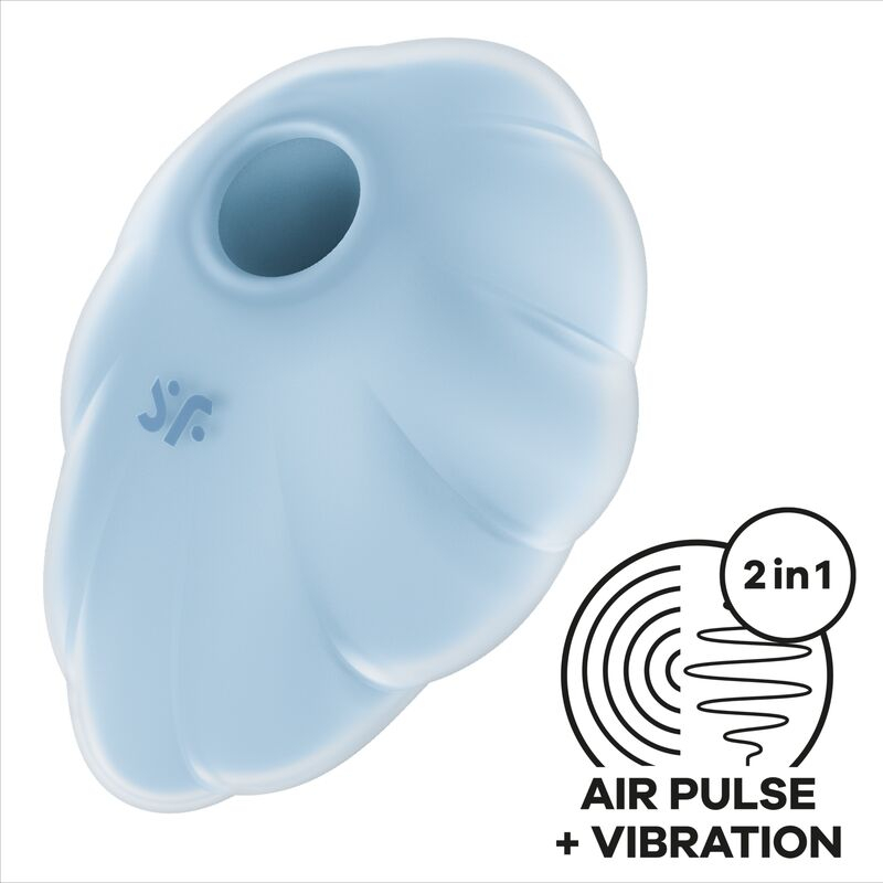 Vibrator Stimulator Clitoris Satisfyer Clound Dancer Blue Air Pulse Vibrator [1]