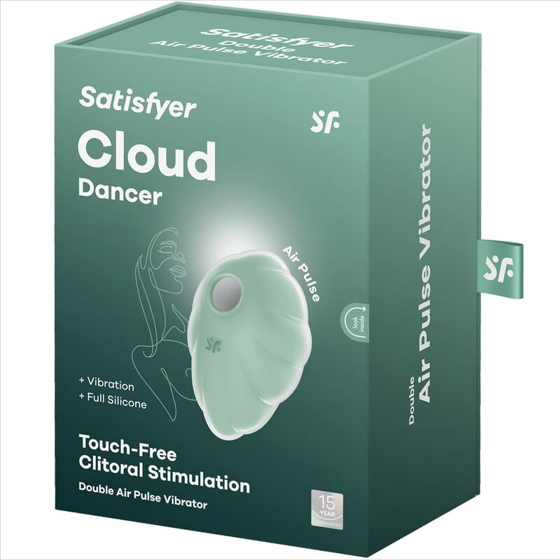 Vibrator Stimulator Clitoris Satisfyer Clound Dancer Green Air Pulse Vibrator [2]
