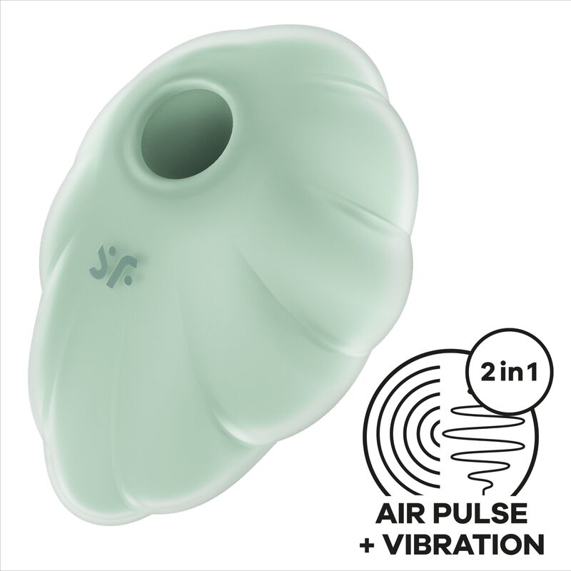 Vibrator Stimulator Clitoris Satisfyer Clound Dancer Green Air Pulse Vibrator [1]