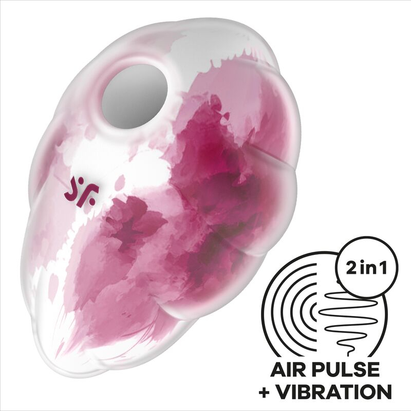 Vibrator Stimulator Clitoris Satisfyer Clound Dancer Red Vibrator Air Pulse [1]