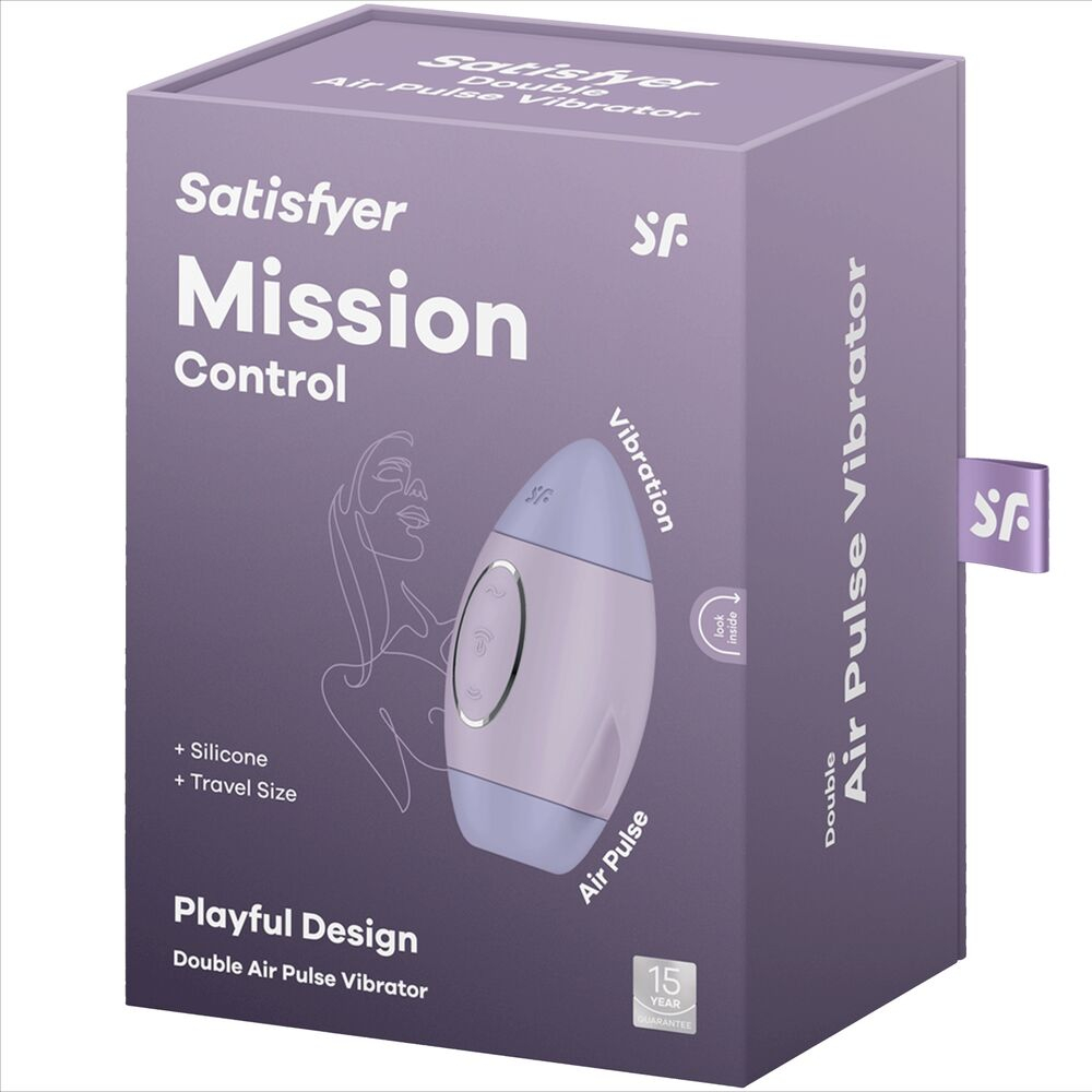 Vibrator Stimulator Clitoris Satisfyer Mission Control Lilac Small Double Impulse Vibrator [2]